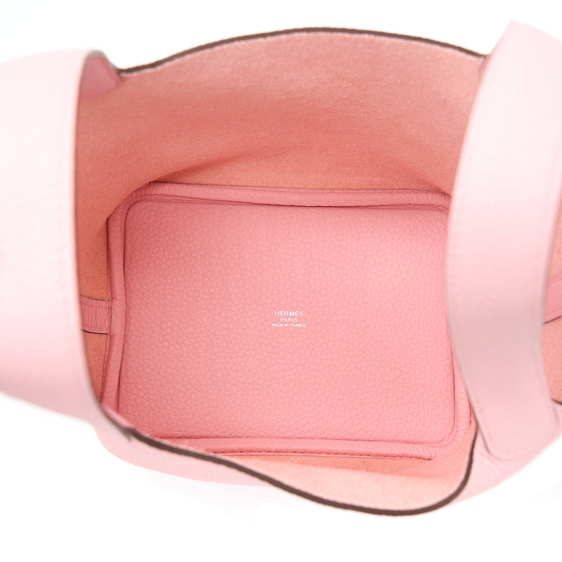 Hermes Picotin 18 Lock Bag Clemence 3Q Rose Sakura SHW Stamp U
