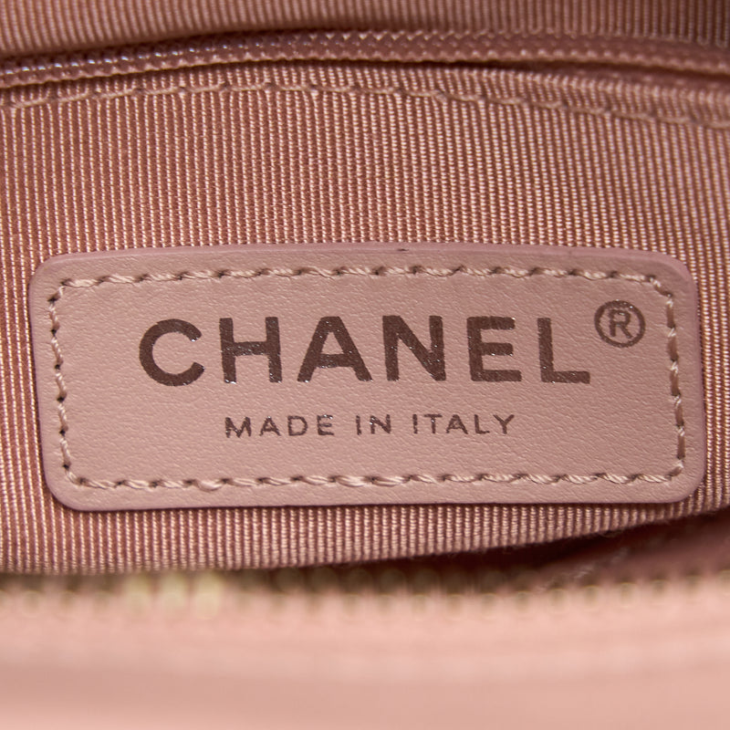 Chanel Small Gabrielle Hobo Bag Calfskin Light Pink Multicolour Hardware