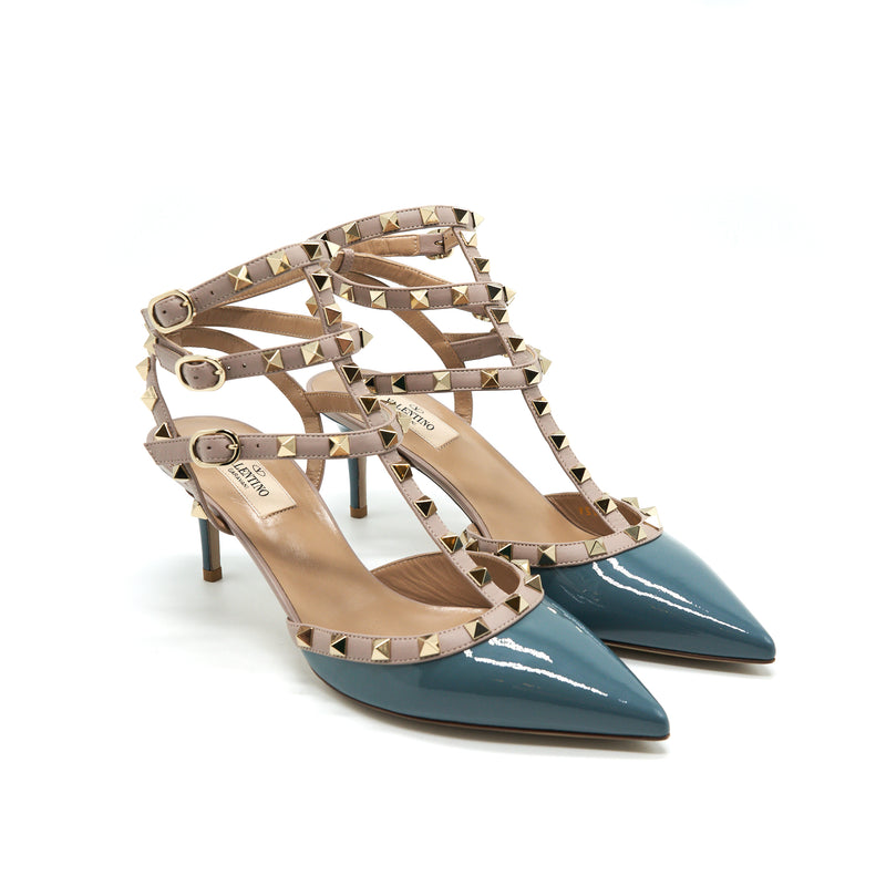 VALENTINO GARAVANI ROCKSTUD CAGED PUMP 65MM SIZE40