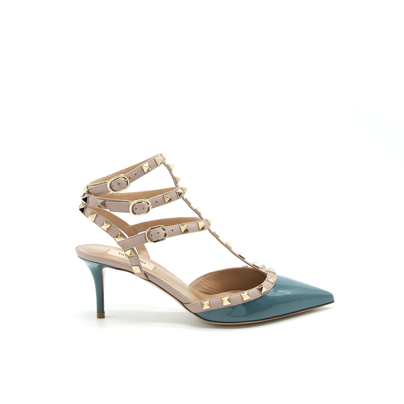 VALENTINO GARAVANI ROCKSTUD CAGED PUMP 65MM SIZE40