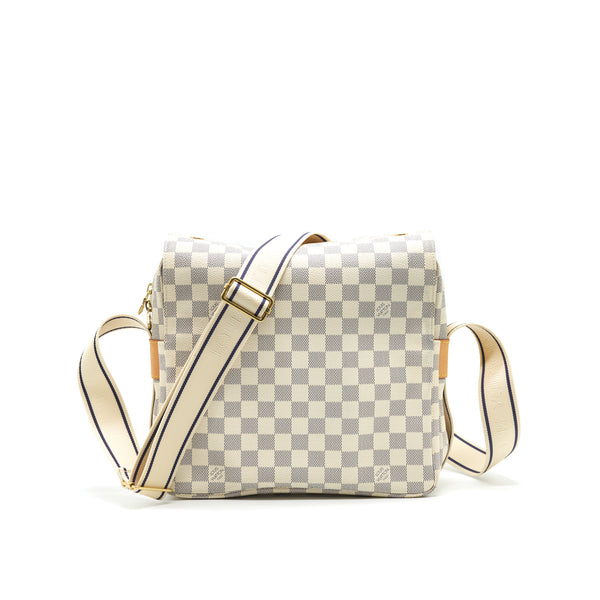 LOUIS VUITTON Damier Azur Canvas Naviglio Messenger Bag