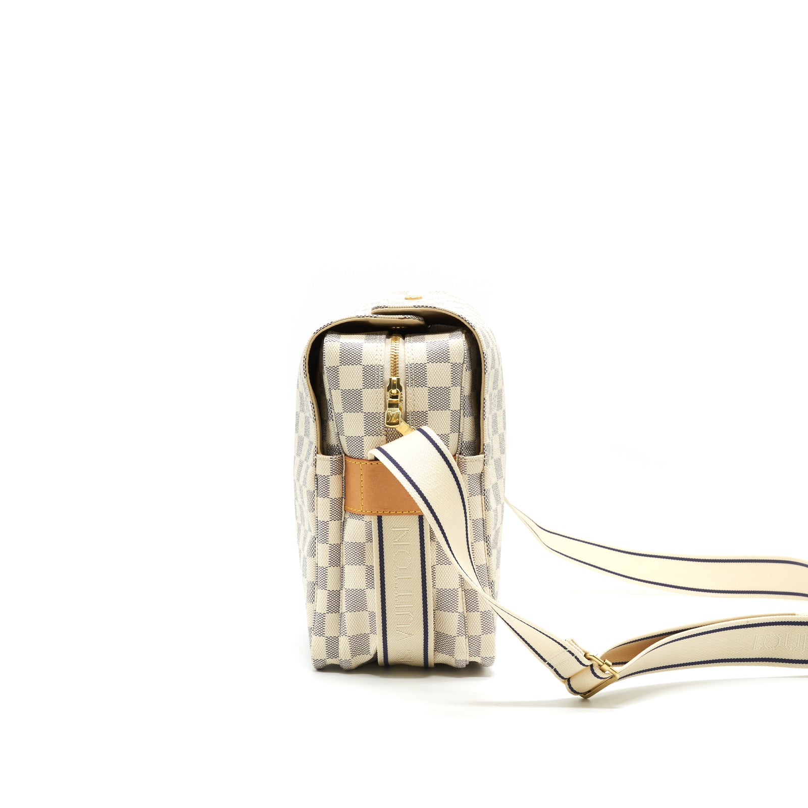 LOUIS VUITTON Damier Azur Canvas Naviglio Messenger Bag