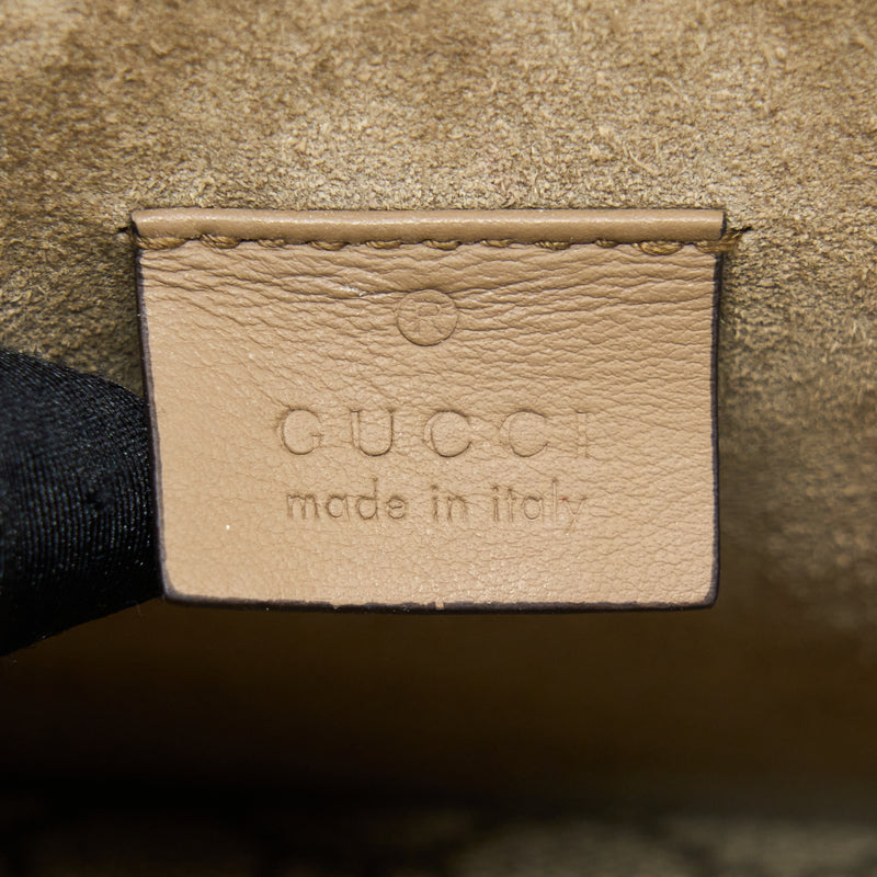 Gucci Mini Dionysus Supreme Suede Crossbody Bag SHW
