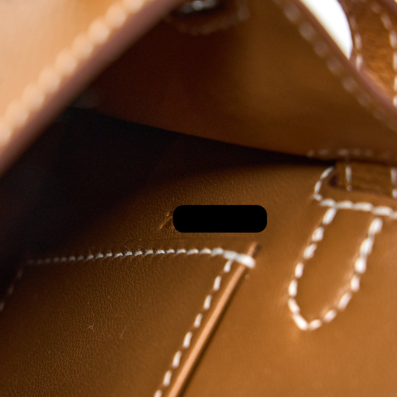 Hermes Mini Kelly II Epsom Gold GHW Stamp Z