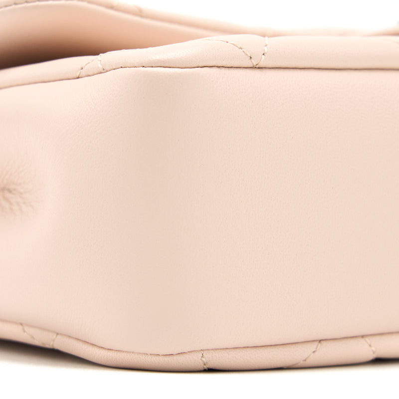 Chanel 22C Rectangular Flap Bag with Giant Top Handle Lambskin Pink LGHW(Microchip)
