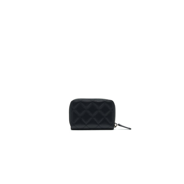 Chanel Classic Zipped Coin Purse black SHW Lambskin