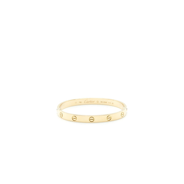 Cartier size17 Love Bracelet Yellow Gold