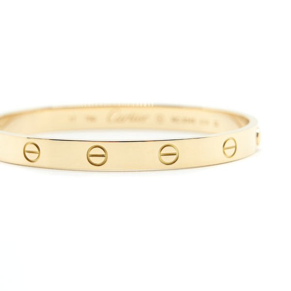 Cartier size17 Love Bracelet Yellow Gold