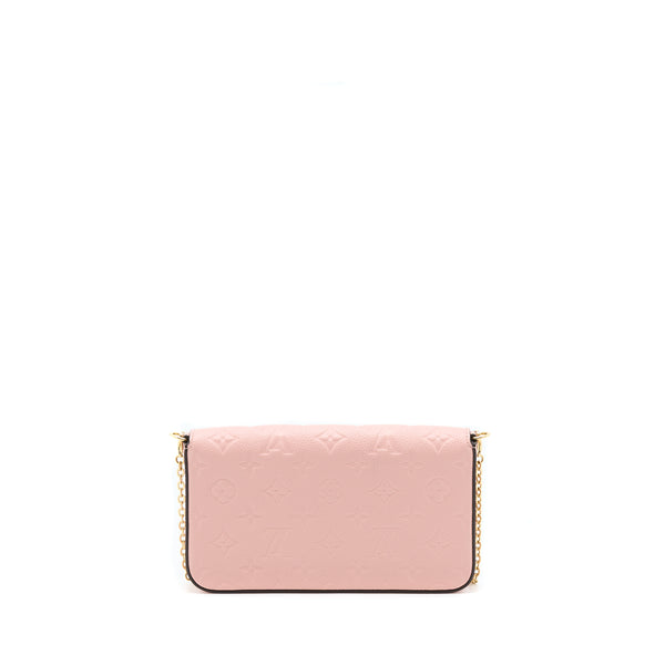 Louis Vuitton Felicia Pochette Monogram Empreinte Rose Pounder GHW