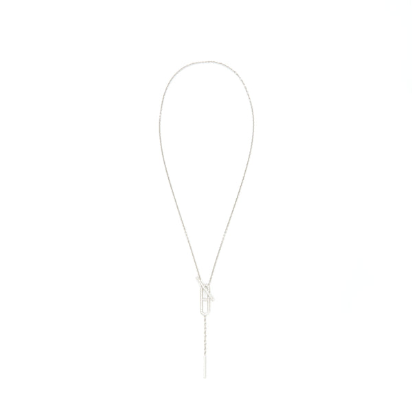 Hermes Ever Chain D'ancre Necklace, Small Model, 18K White Gold with dimond