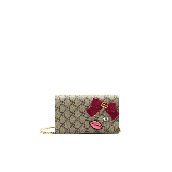 GUCCI Wallet On Chain Supreme Canvas Limited Edition
