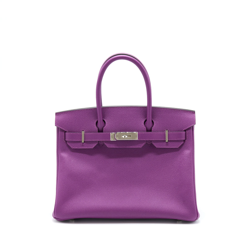 Hermes Birkin 30 Anemone Epsom Handbag