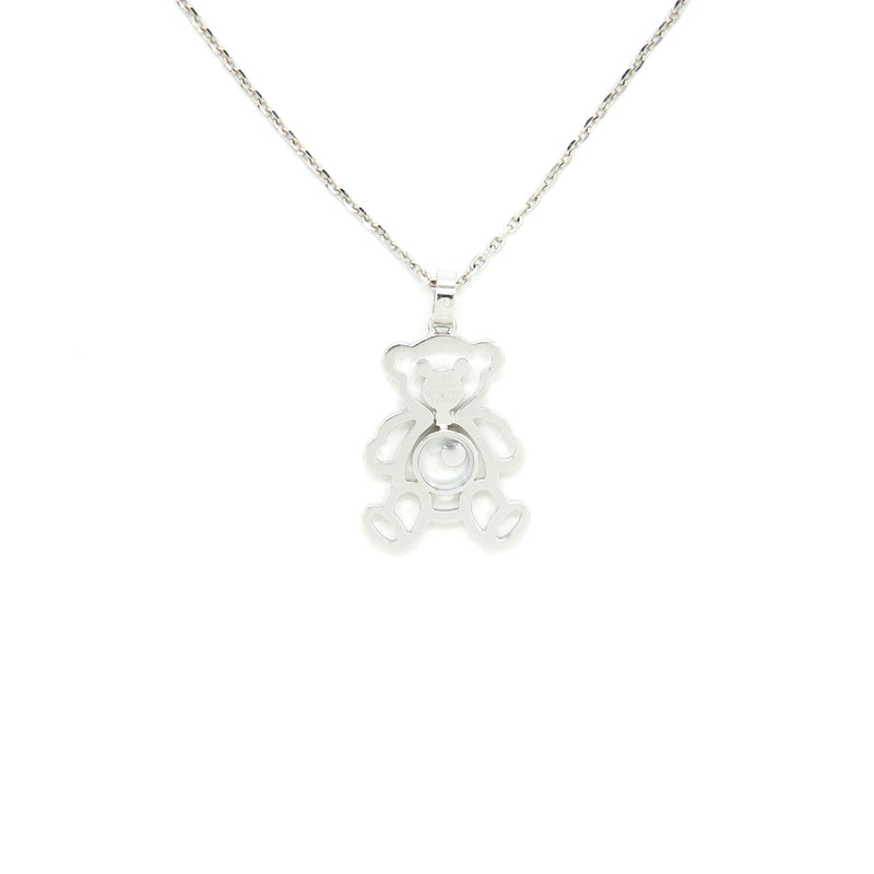 Chopard Happy Diamonds Teddy Bear Pendant Necklace in White Gold