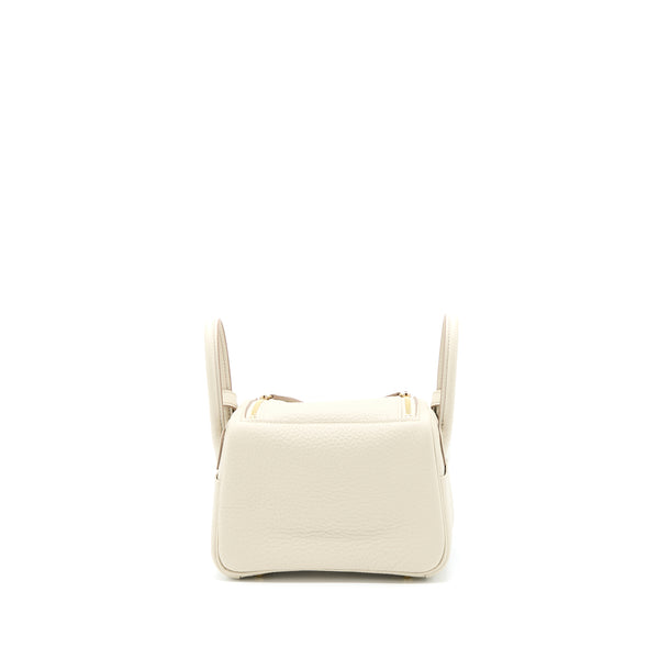 Hermes Mini Lindy Clemence Beton GHW Stamp U