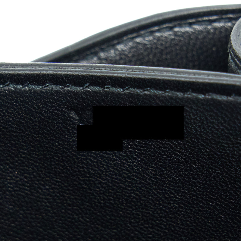 Hermes Mini Constance Alligator Mississippiensis Mat Black RGHW Stamp Y