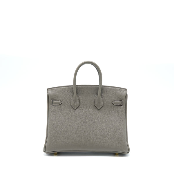 Hermes Birkin 25 Togo 0L Gris Meyer GHW Stamp U