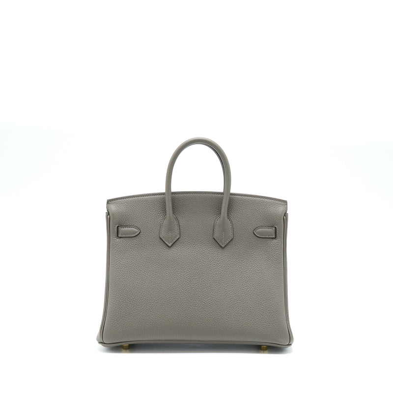 Hermes Birkin 25 Togo 0L Gris Meyer GHW Stamp U