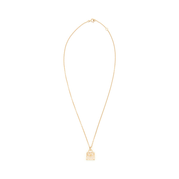 Hermes Kelly Necklace Rosegold with diamonds Old version