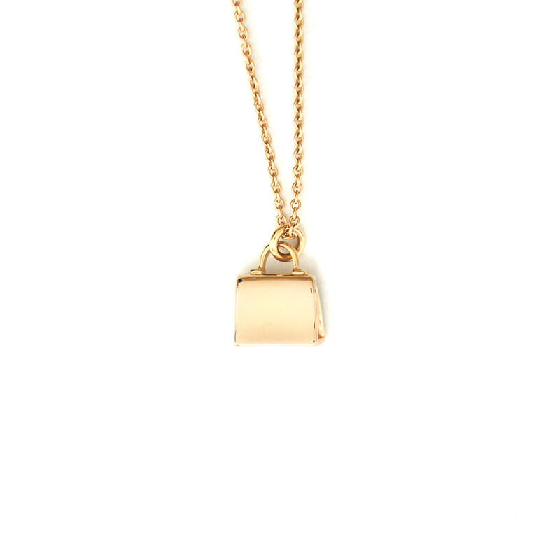 Hermes Kelly Necklace Rosegold with diamonds Old version