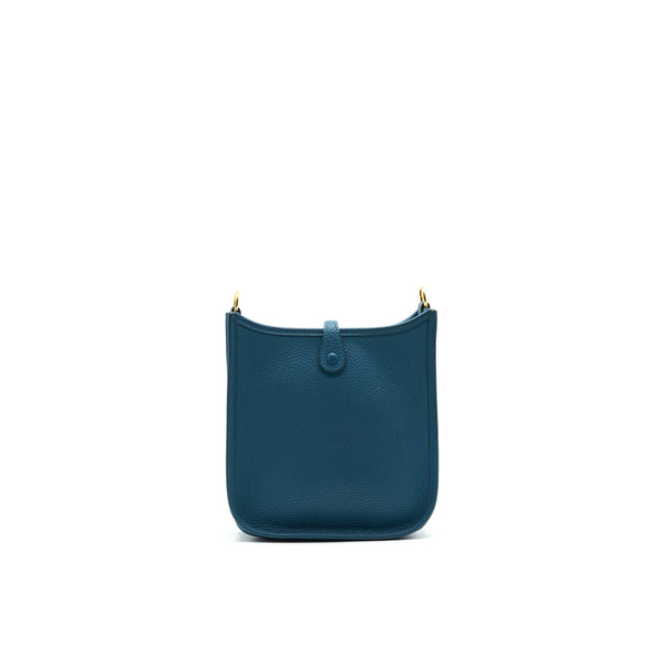 Hermes mini Evelyne w0 Vert Bosphore GHW