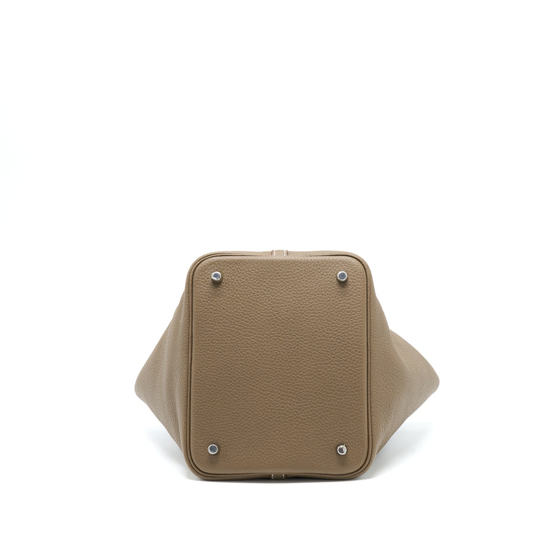 Hermes Picotin Lock Bag 22 Clemence Etoupe SHW Stamp Z