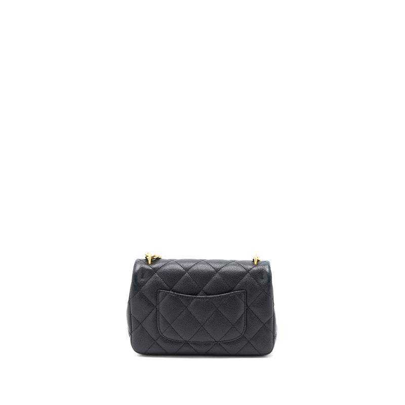 Chanel 23P Mini Coco Love Flap Bag Caviar Black GHW (Microchip)