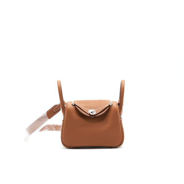HERMES MINI LINDY GOLD SHW STAMP Z