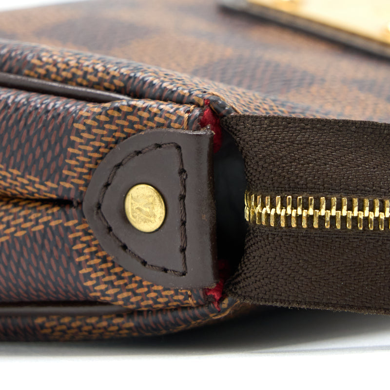 Louis Vuitton Eva Clutch Damier Ebene GHW
