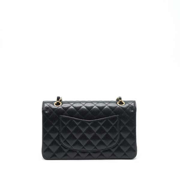 Chanel Medium Classic Double Flap Bag Caviar Black GHW (Microchip)