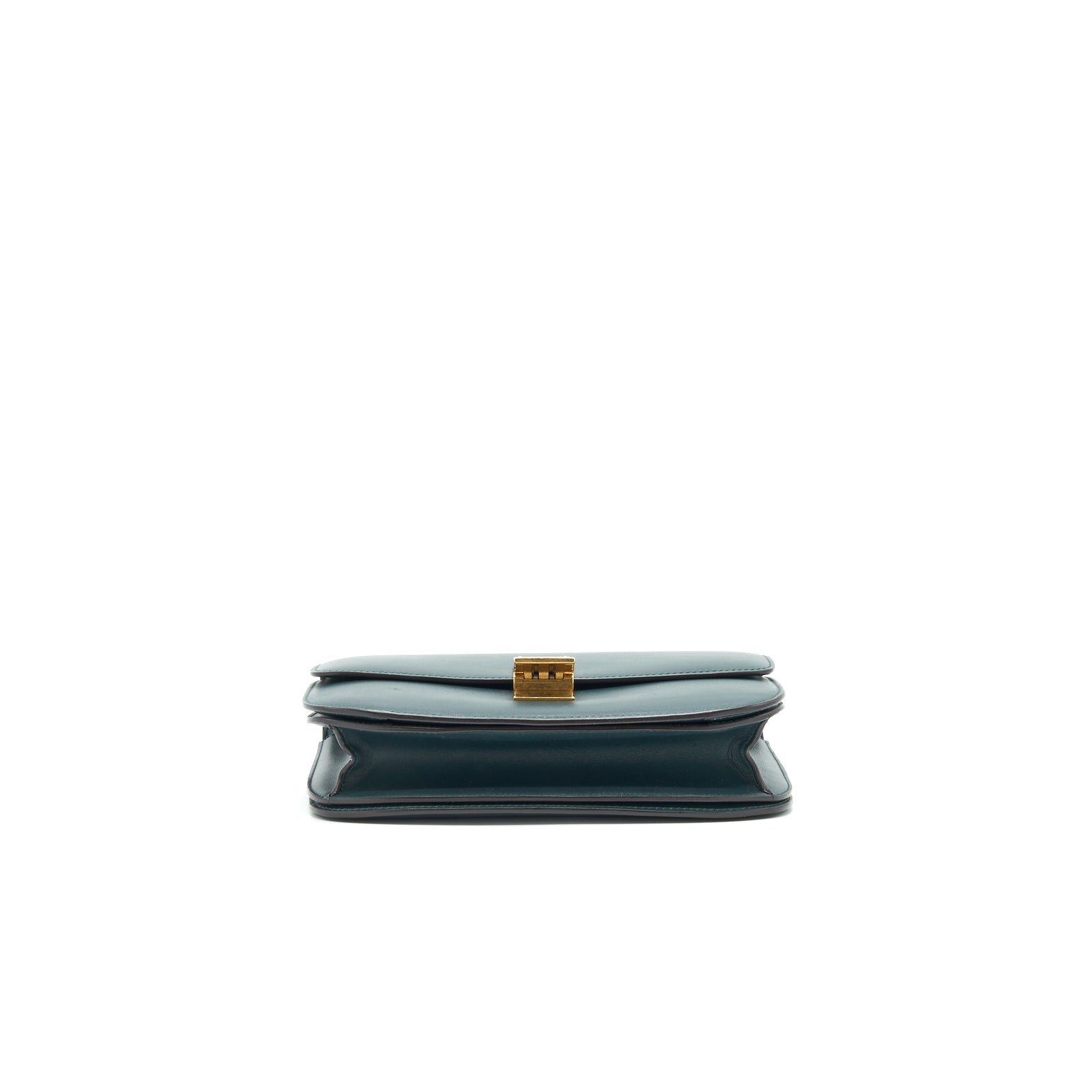 Celine Box Amazon Green calfskin Leather