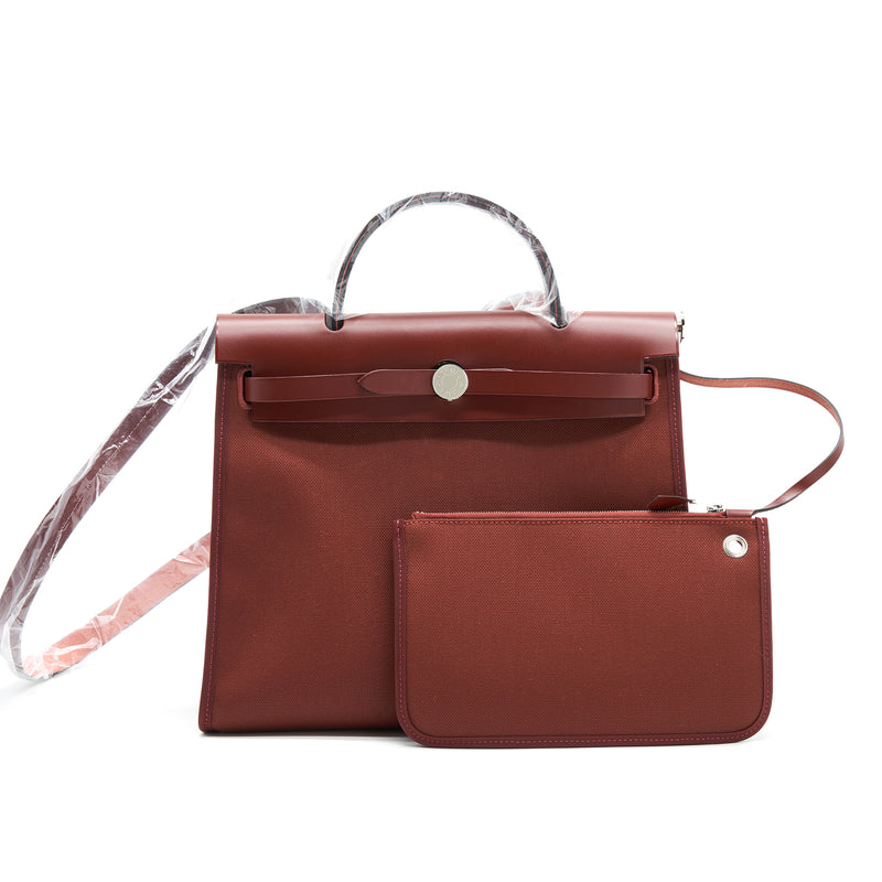 HERMES HERBAG ZIP 31 IN ROUGE H SHW
