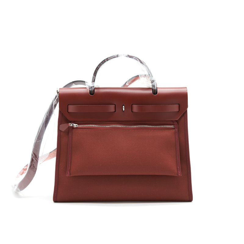 HERMES HERBAG ZIP 31 IN ROUGE H SHW