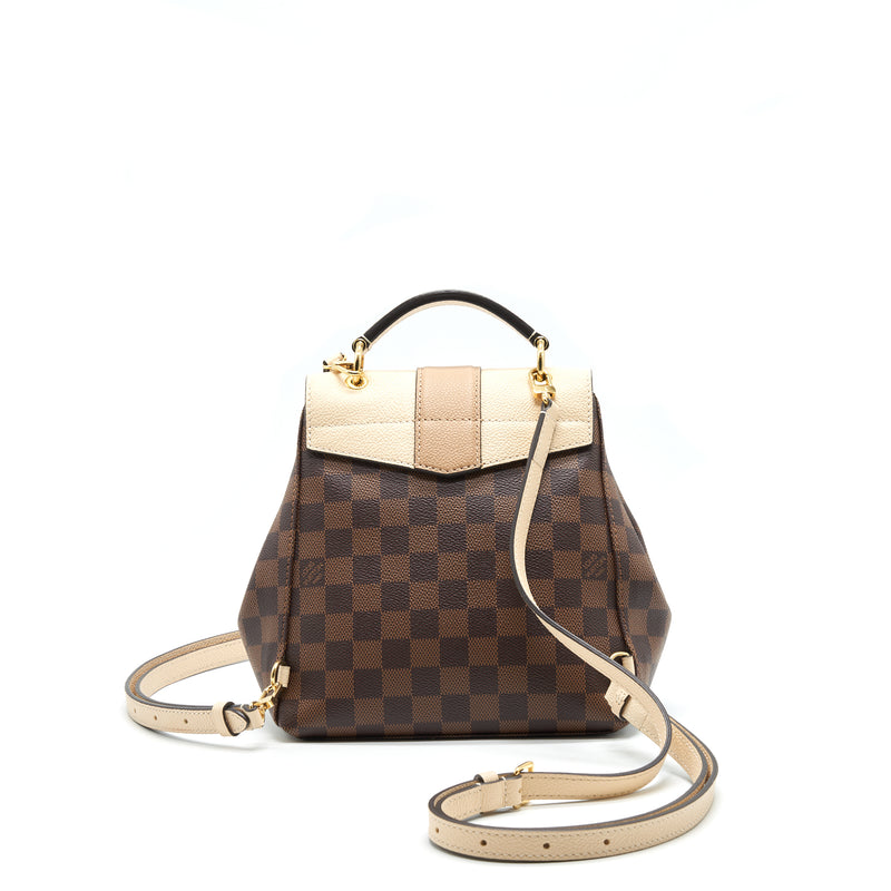 louis vuitton clapton backpack for sale LOUIS VUITTON Clapton Backpack Damier Ebene Leather Brown