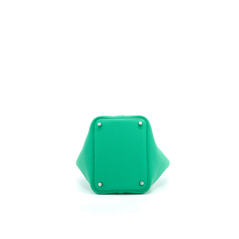 Hermes Picotin 18 Lock Bag Alligator Touch Clemence Menthe/Vert Jade SHW Stamp Z