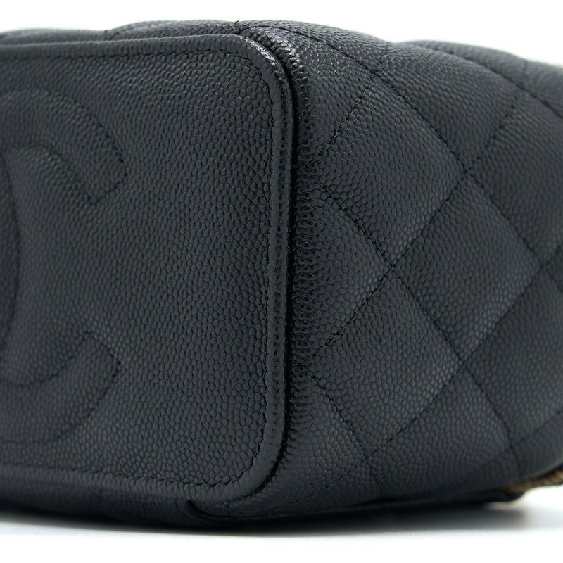 Chanel Long Vanity Case Caviar Black LGHW