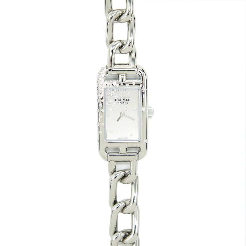 Hermes Nantucket Watch With Diamond