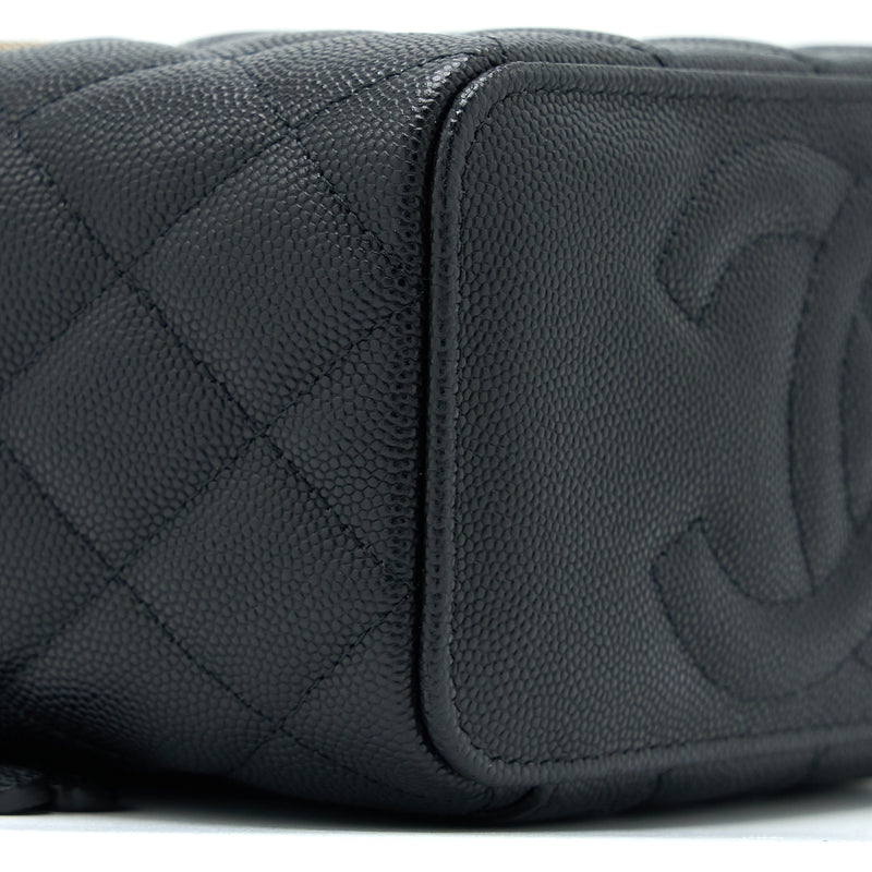 Chanel Long Vanity Case Caviar Black LGHW