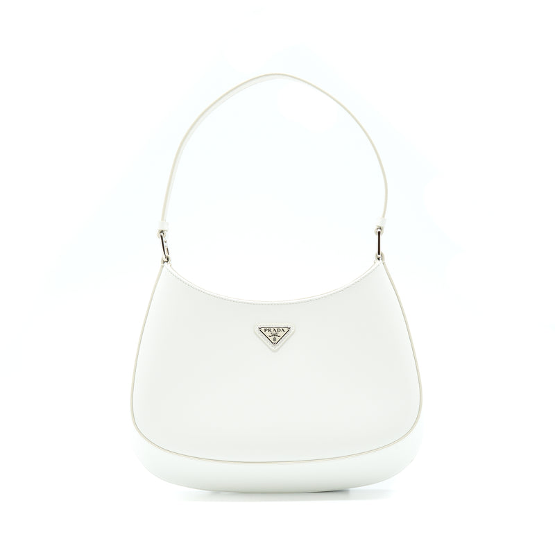 Prada Cleo Bag Calfskin White SHW