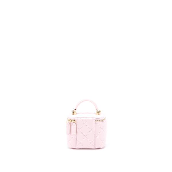 Chanel Top Handle Mini Vanity Lambskin Pink LGHW