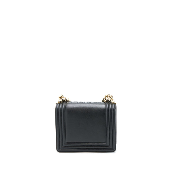 Chanel Mini Boy Bag Calfskin Black LGHW (Microchip)