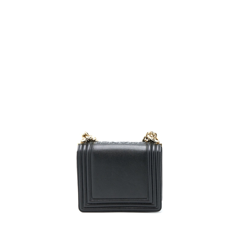 Chanel Mini Boy Bag Calfskin Black LGHW (Microchip)