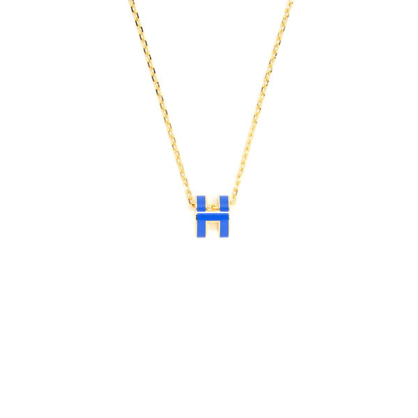 Hermès Pop H Necklace Light Pink Rose Gold Plated – SukiLux