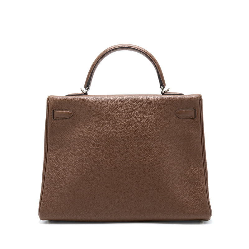 Hermes Kelly 35 Togo 4G Brulee SHW Stamp Square G