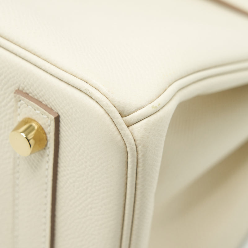 Hermes Birkin 30 Epsom Craie GHW Stamp C