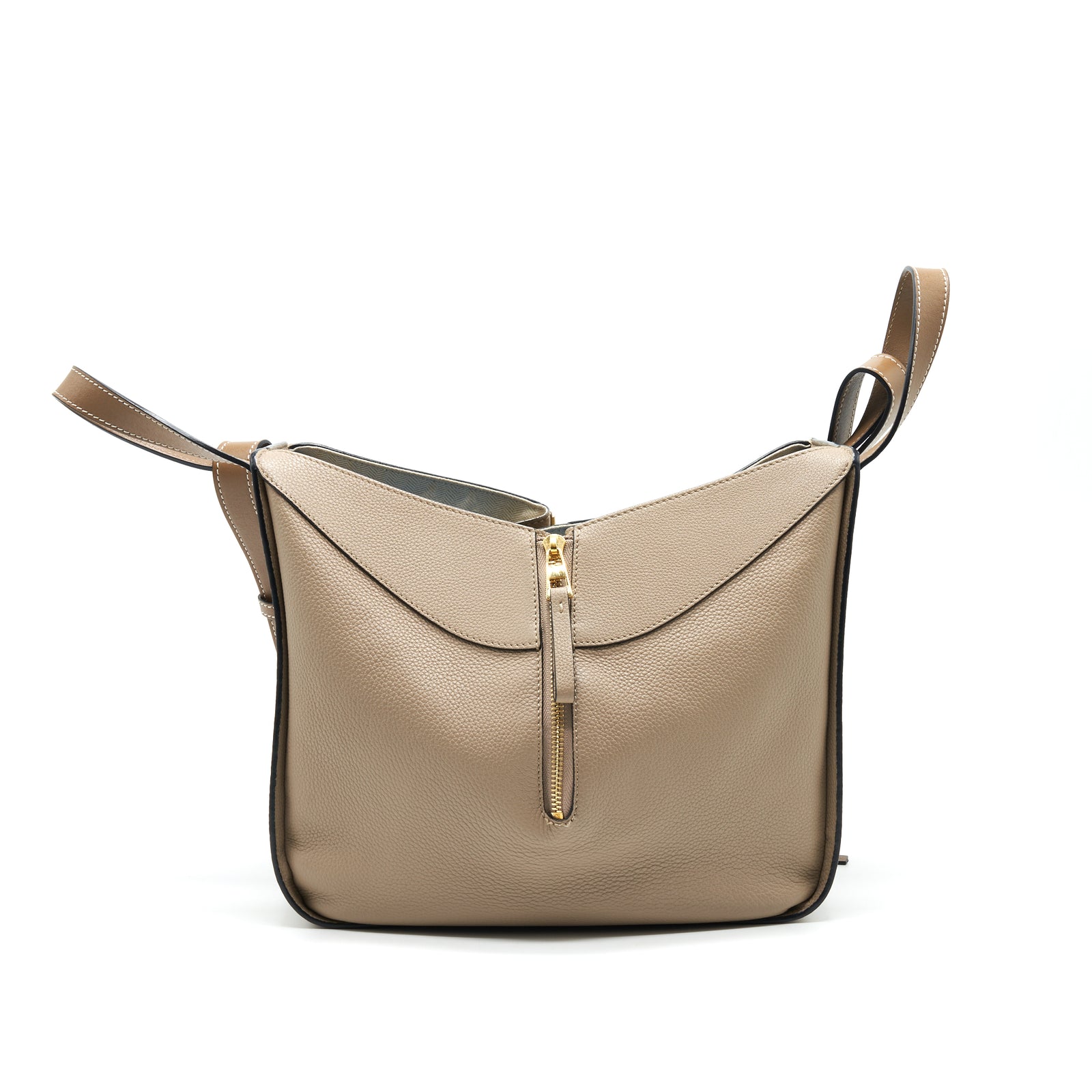 Loewe Hammock Bag In Beige Brown