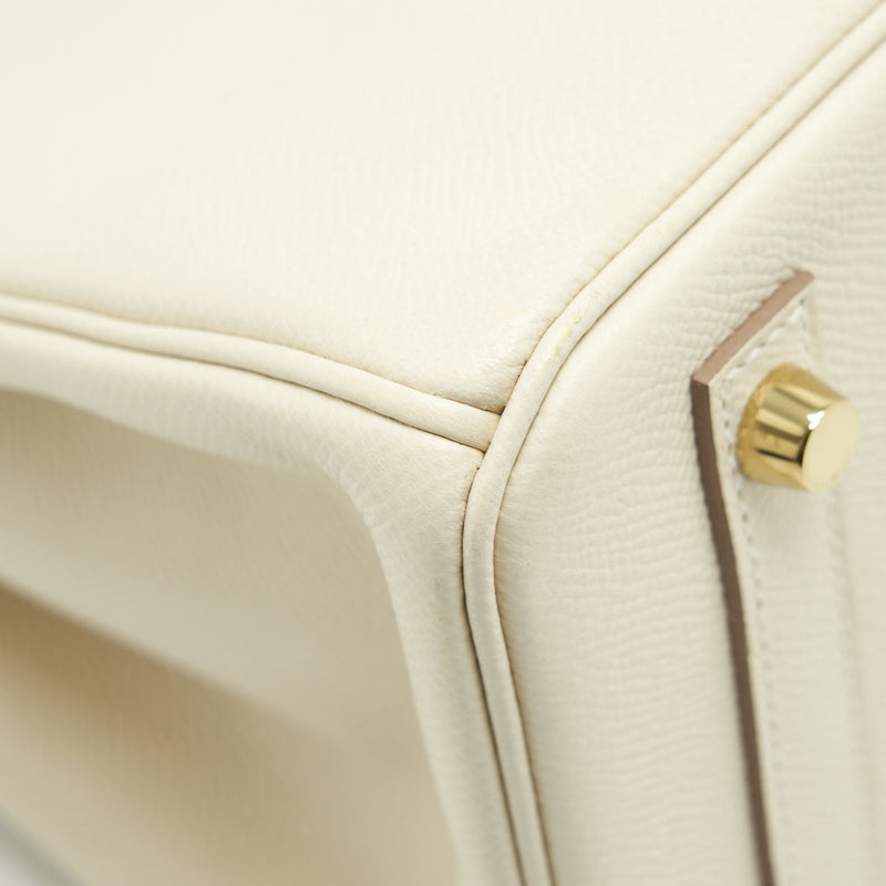 Hermes Birkin 30 Epsom Craie GHW Stamp C