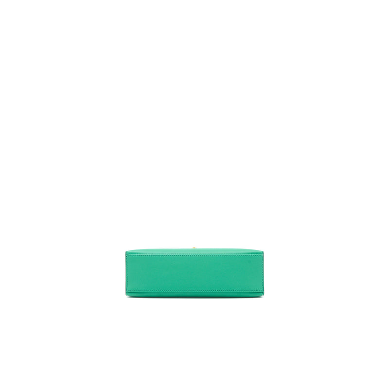 Hermes Kelly Pochette Swift U4 Vert Vertigo GHW Stamp C