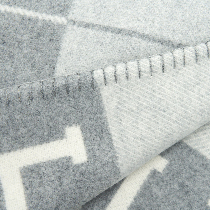 Hermes Avalon Throw Blanket Gris Clair