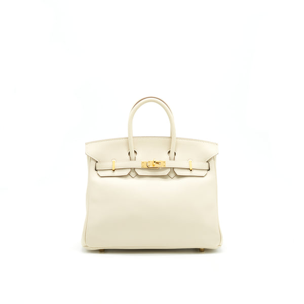 Hermes birkin 25 craie GHW stamp A