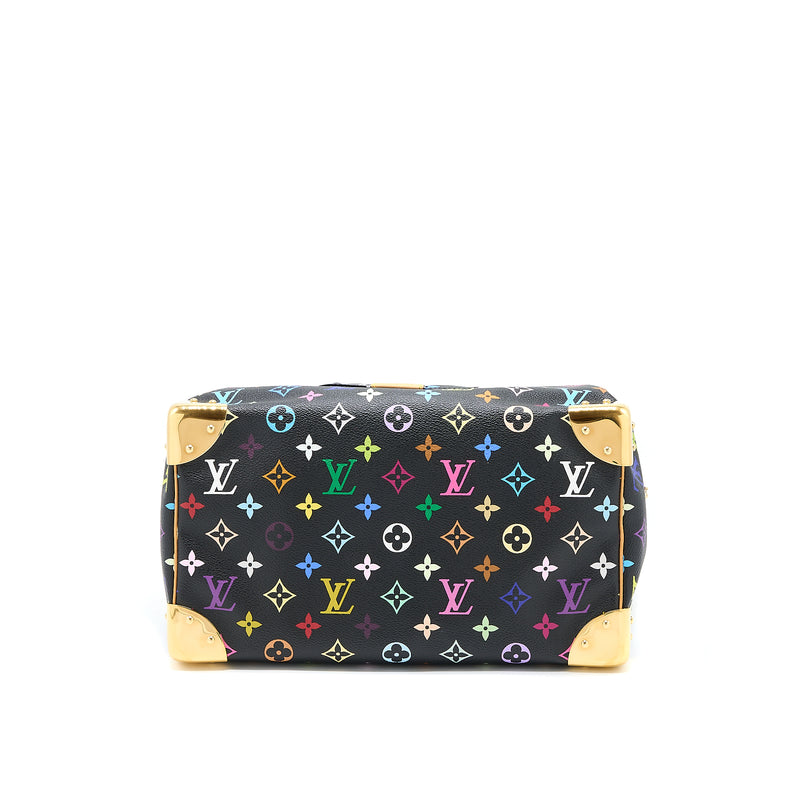 Louis Vuitton Speedy 30 Multicolour Monogram Canvas Black GHW